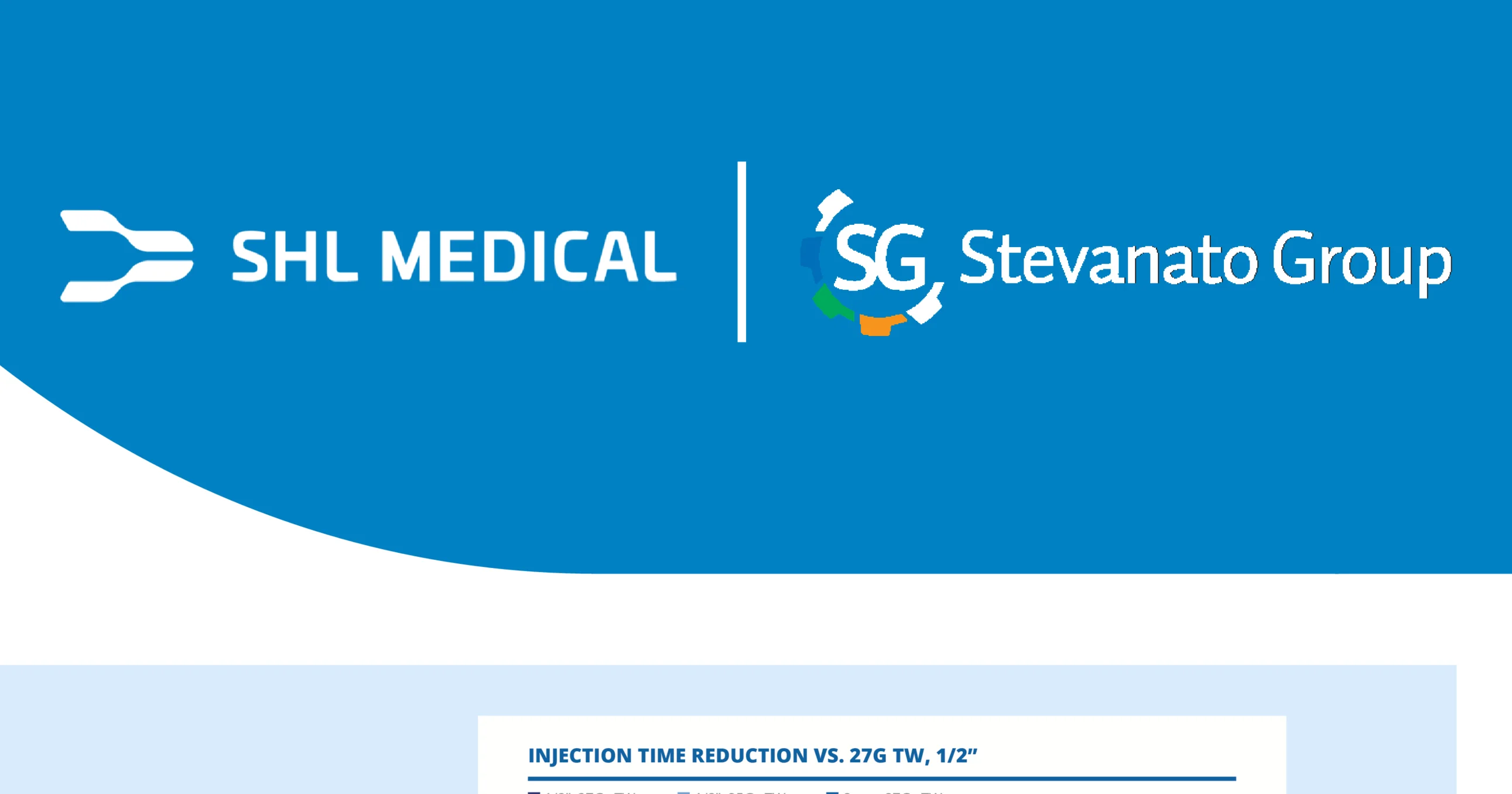 [.jpg] Co-branding of shl medical and stevanato group on a blue background
