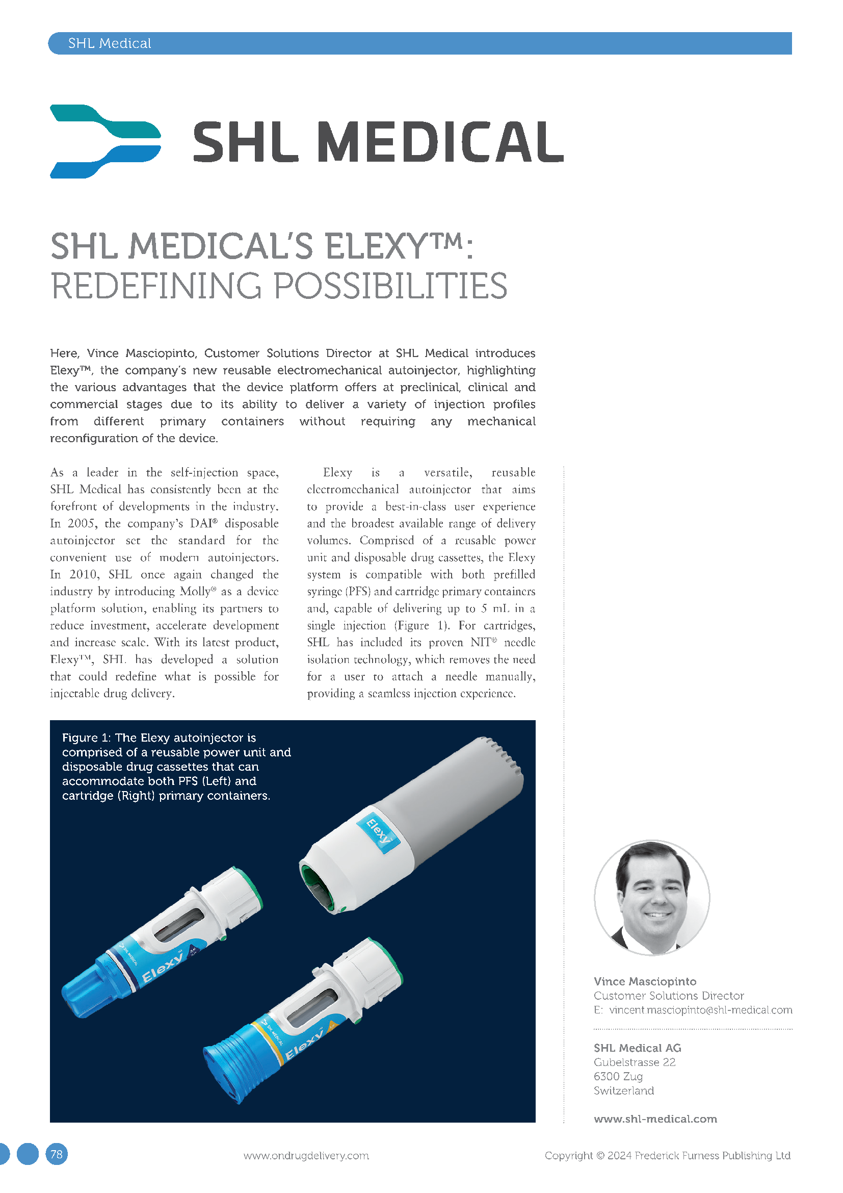 SHL Medical Elexy Redefining Possibilities