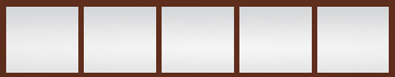 Transoms - GrilleStick Chestnut Clear