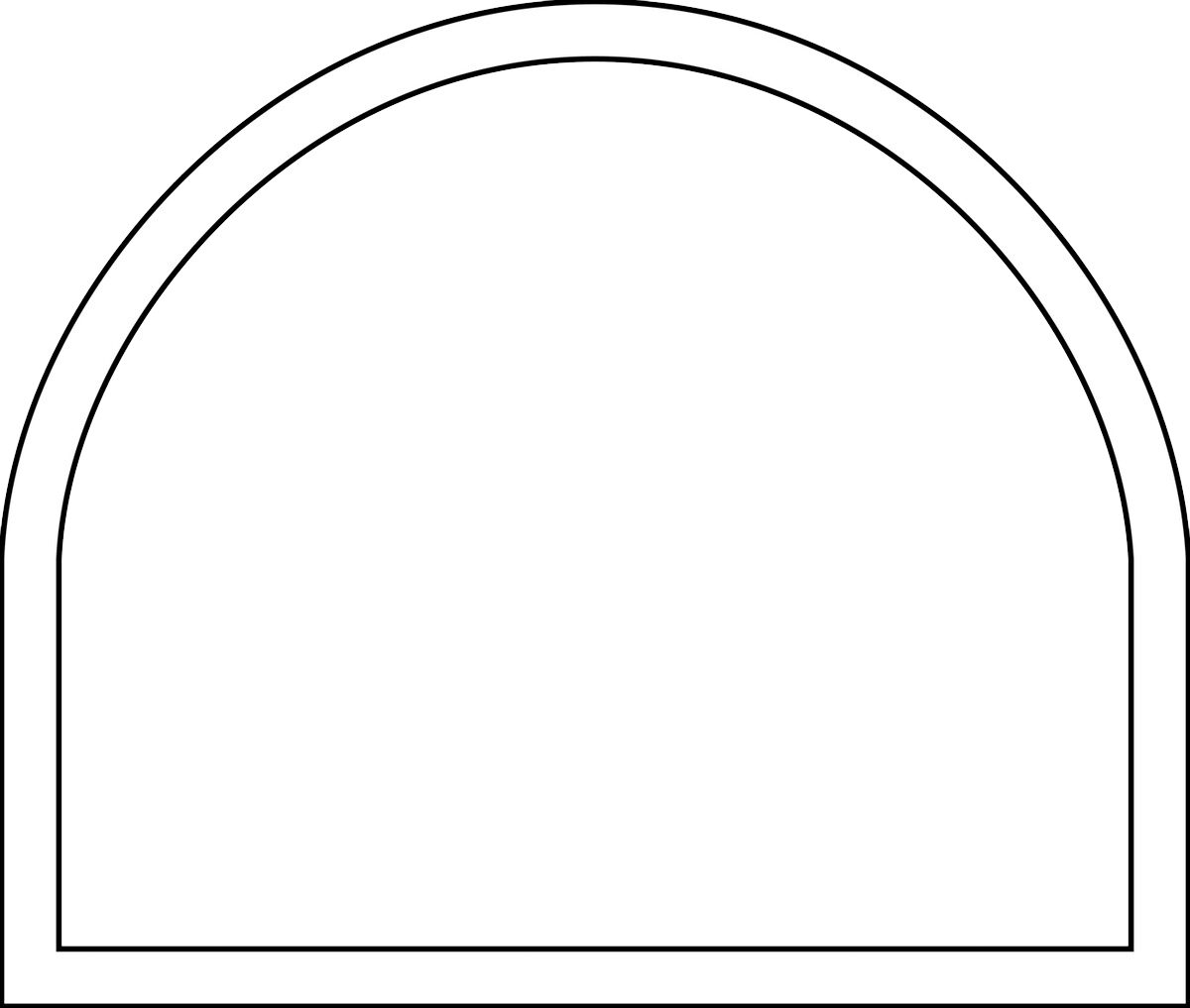 Shape Options - Half Round with Leg