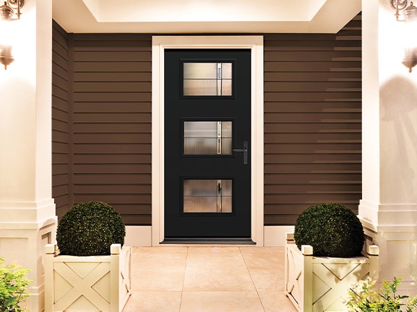 A Onyx Therma-Tru® Pulse® Modern Entry Door