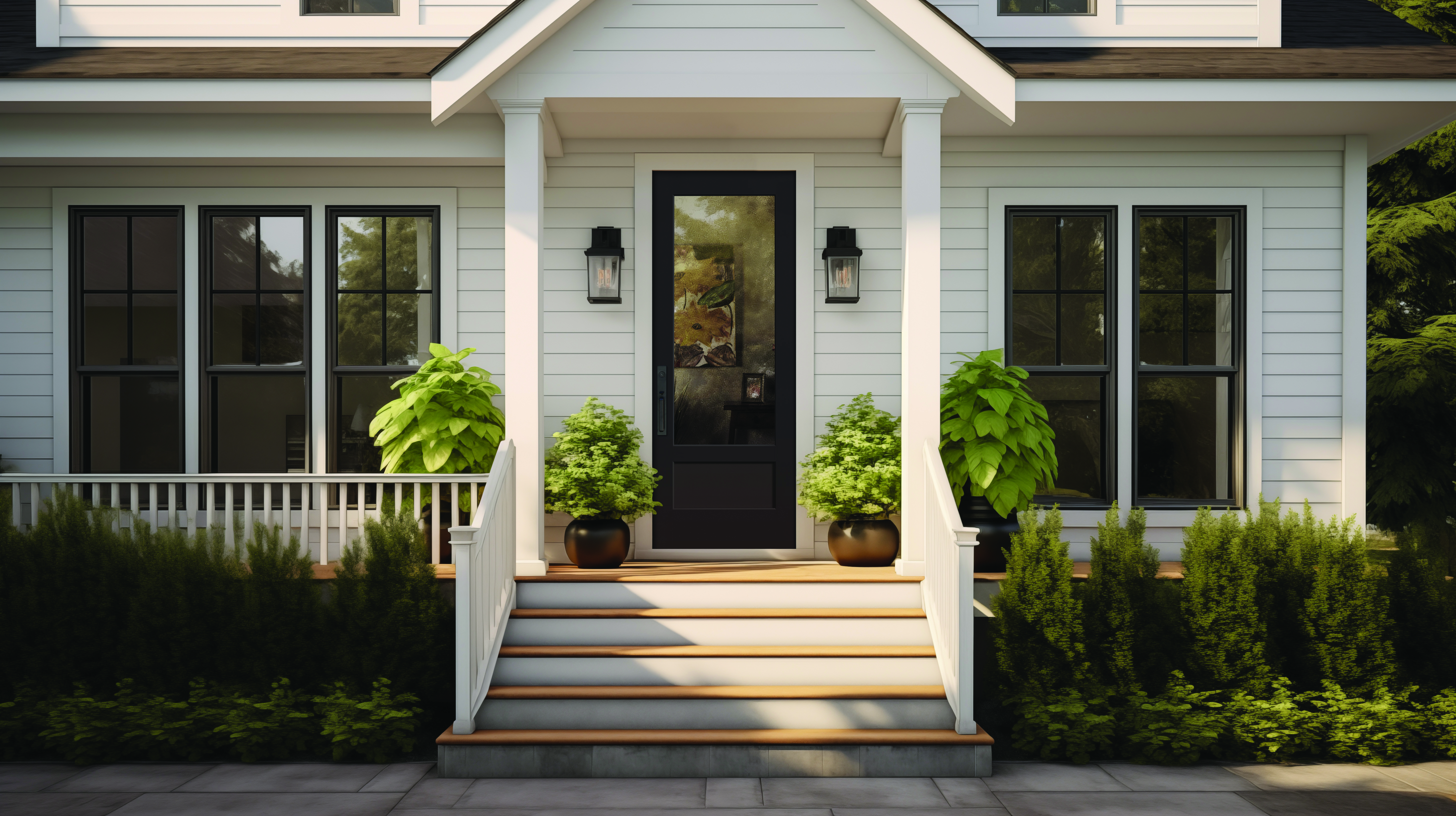 8 foot tall brushed smooth fiberglass exterior door in a 2-panel flushed-glaze style with clear glass.