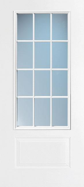Doors with Glass and Grids - 1 Panel 3/4 Lite 12L