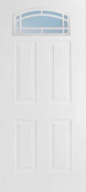 Doors with Glass and Grids - 4 Panel Camber Top 11L