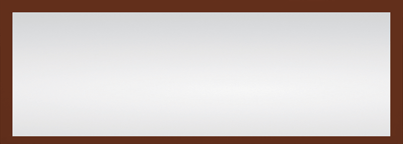 Transoms - Chestnut Clear Rectangle