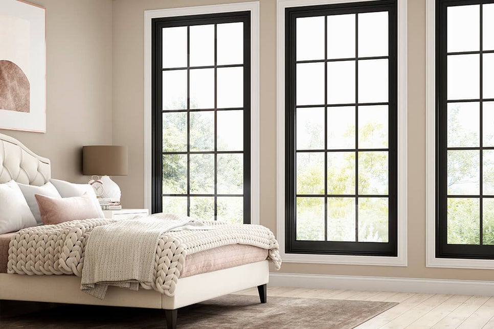 Bedroom Black Windows Hero