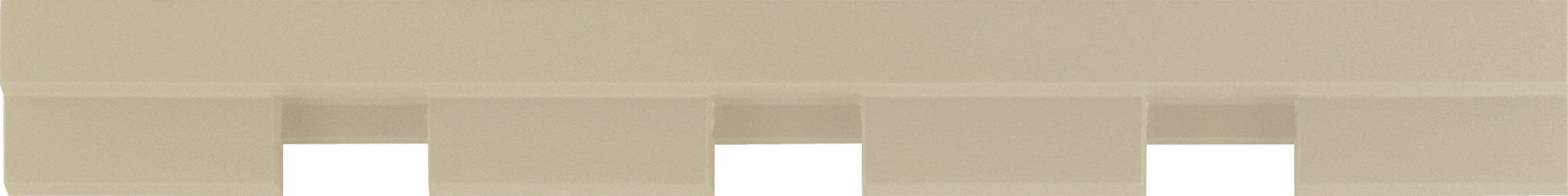 4-Block Dentil Shelf Canvas