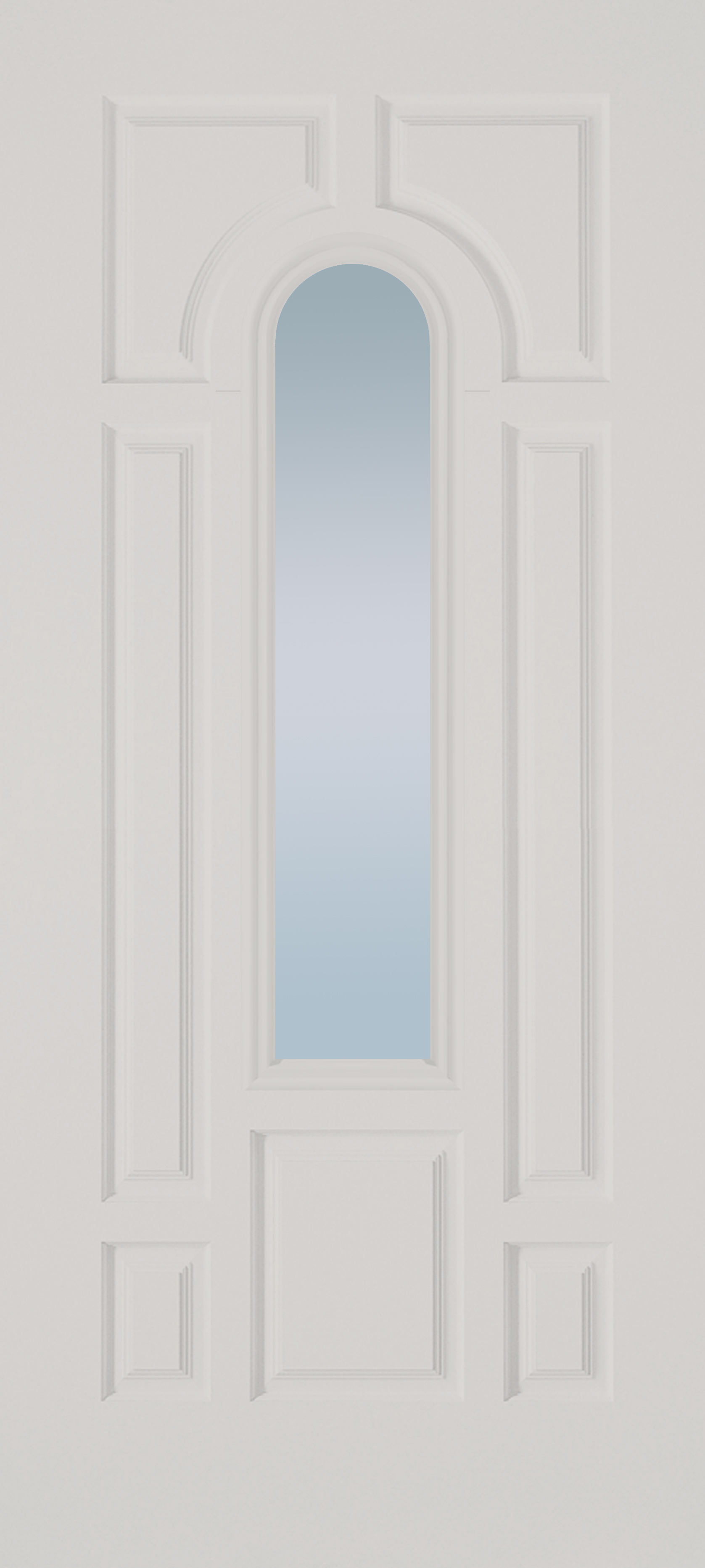 Doors with Glass - 7 Panel Center Arch
