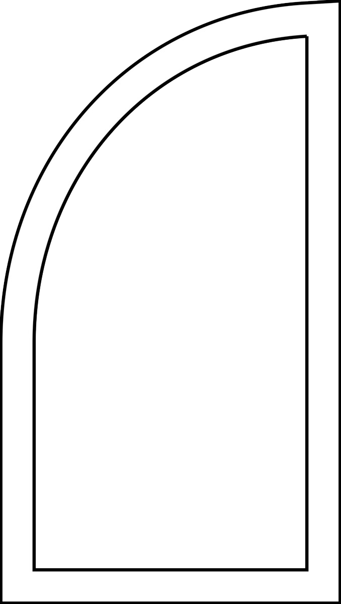 Shape Options - Quarter Round with Leg