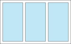 Configuration Options - 3-Lite End Vent Slider (1/3 - 1/3 - 1/3)