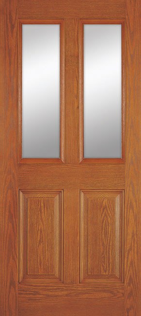 Doors with Glass - 2 Panel Twin 1/2 Lite