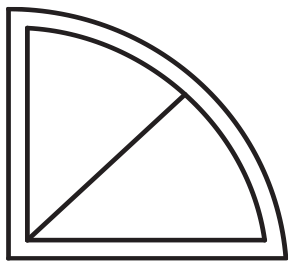 Radius Grille Options - 1-spoke Quarter Round