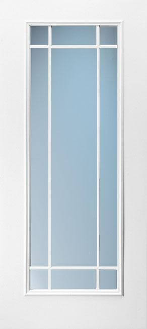 Doors with Glass and Grids - Full Lite 9L Prairie