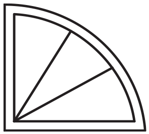 Radius Grille Options - 2-spoke Quarter Round