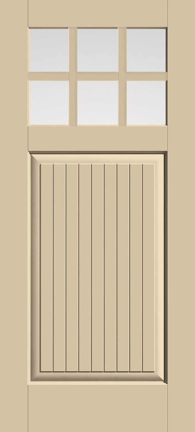 Craftsman 1-Panel Plank 6-Lite