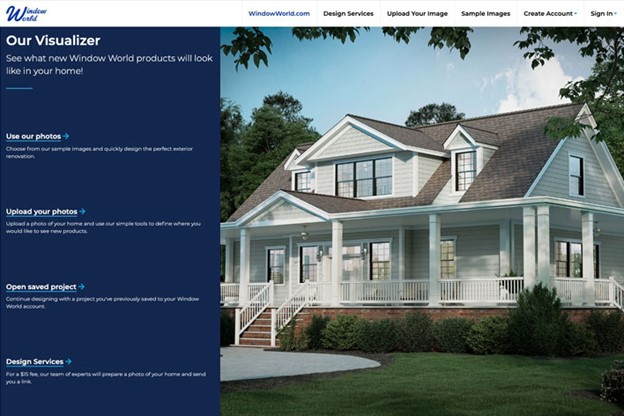 Test paint colors on your home with the Window World visualizer tool