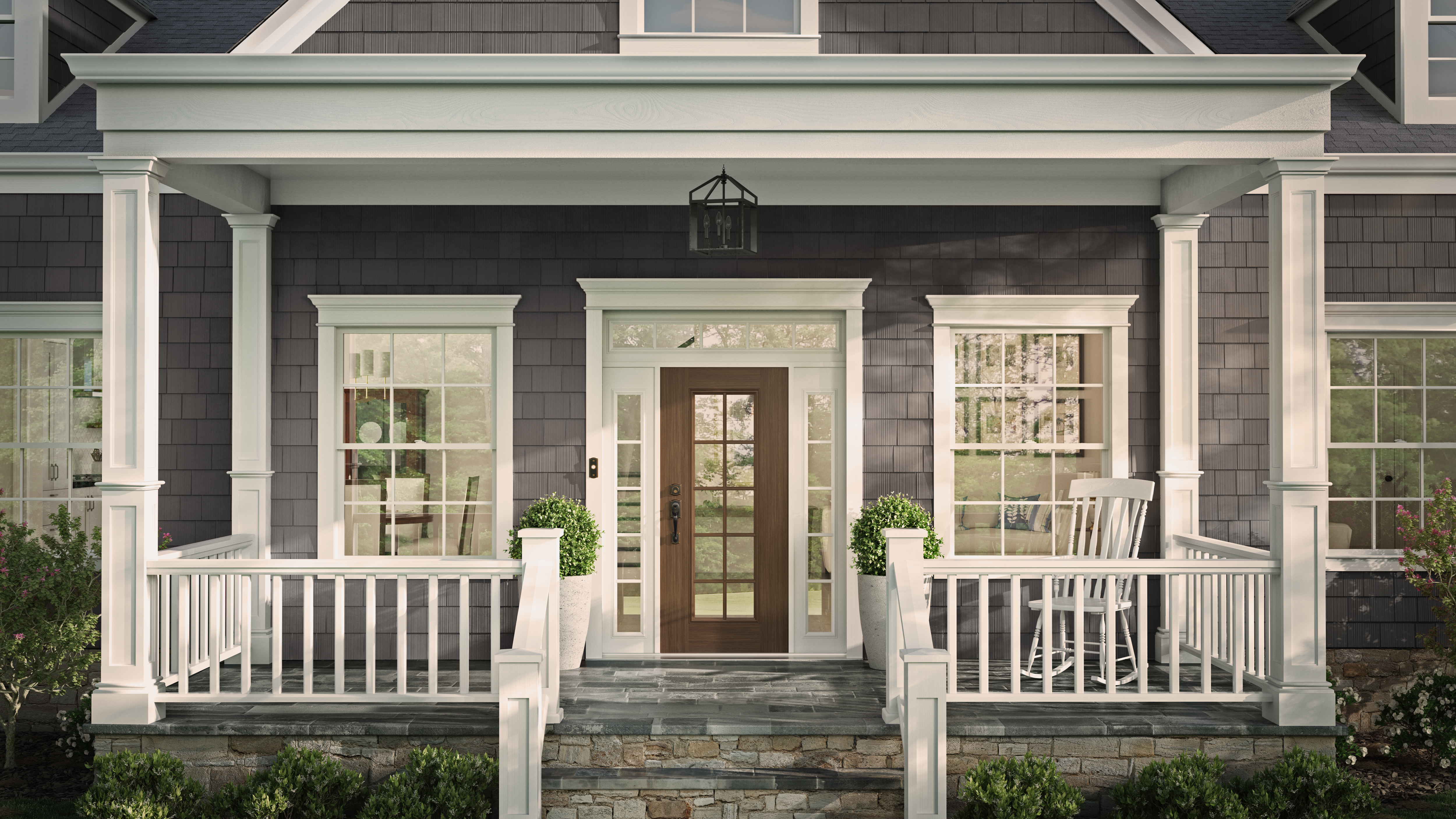 Window World Woodgrain Entry Door