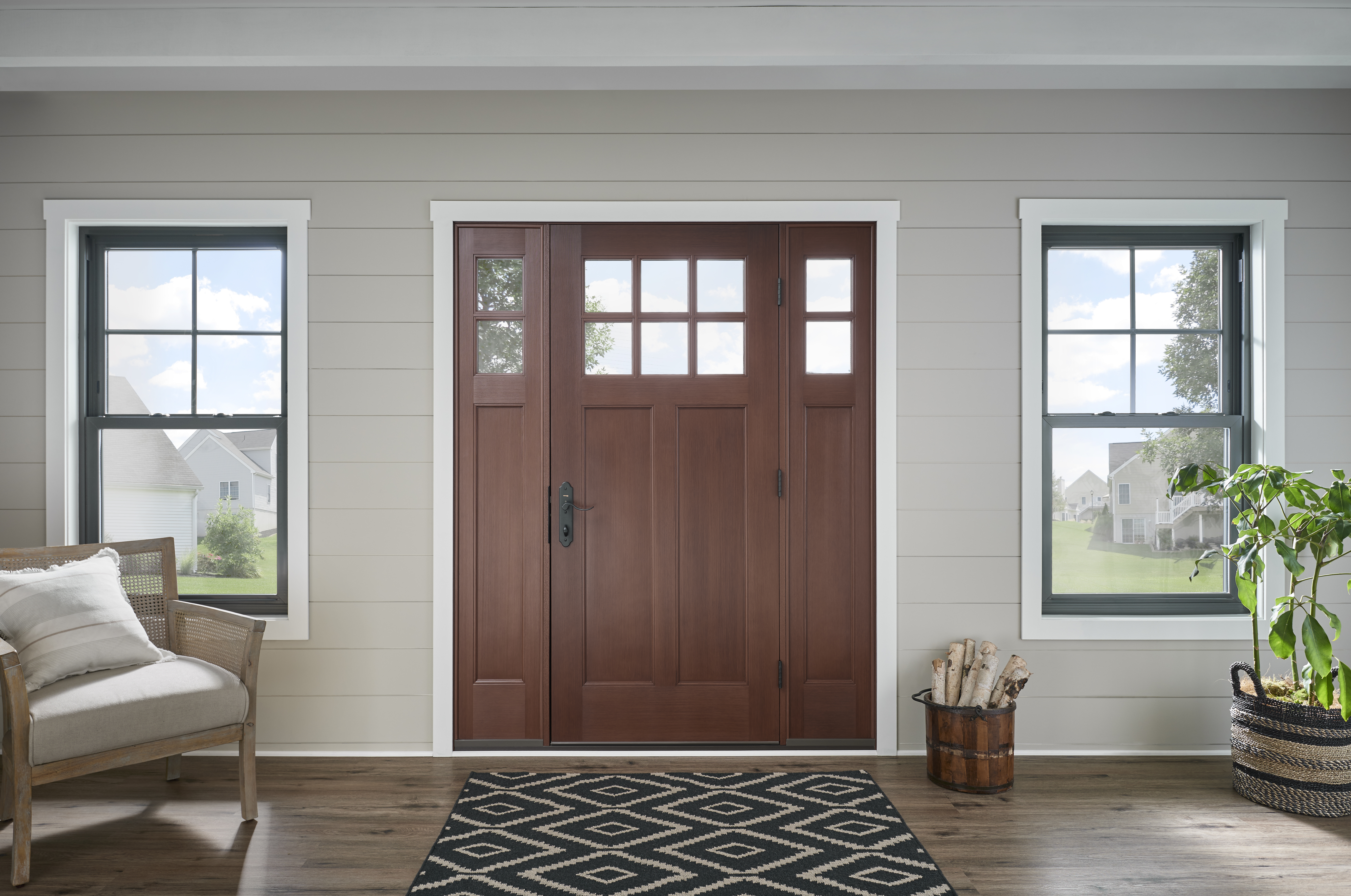 Window World Woodgrain Entry Door