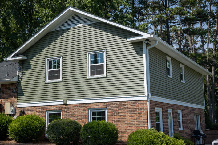 A closer look at Red Vinyl Siding With Bold, Statement-Making Design