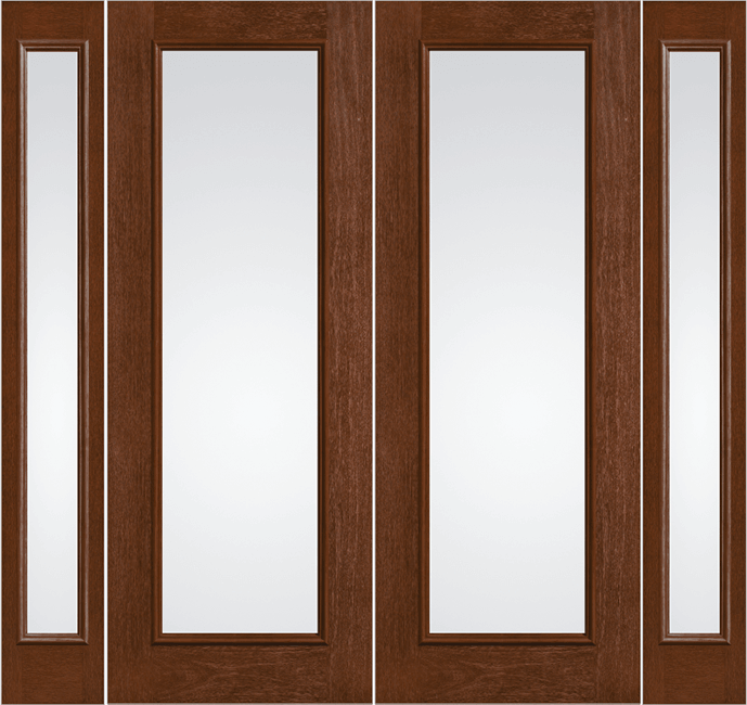 French Doors with Vented Sidelites