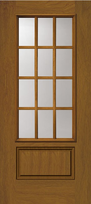 Doors with Glass and Grids - 1 Panel 3/4 Lite 12L