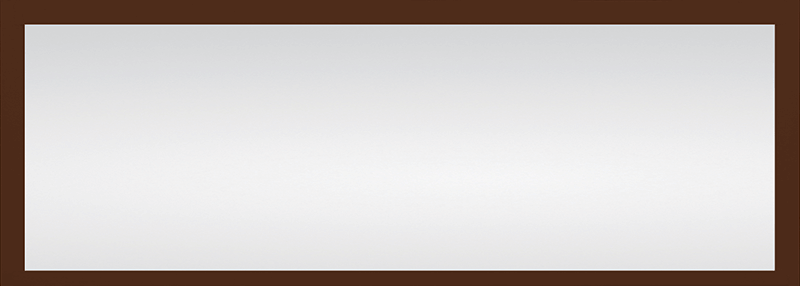 Transoms - Walnut Clear Rectangle