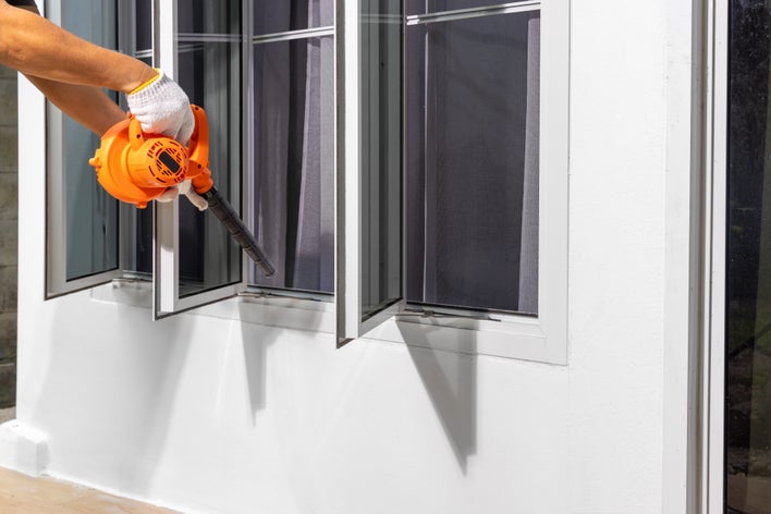 Cleaning Window Tracks