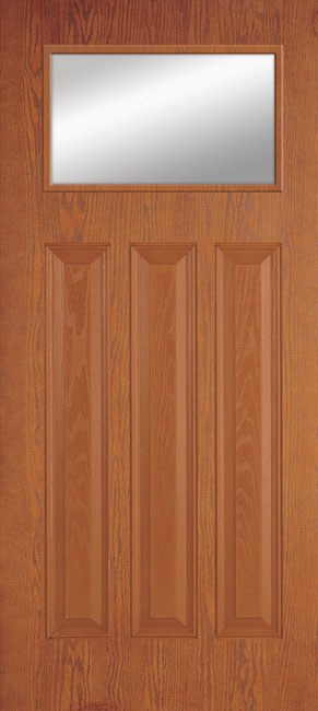 Doors with Glass - 3 Panel Craftsman