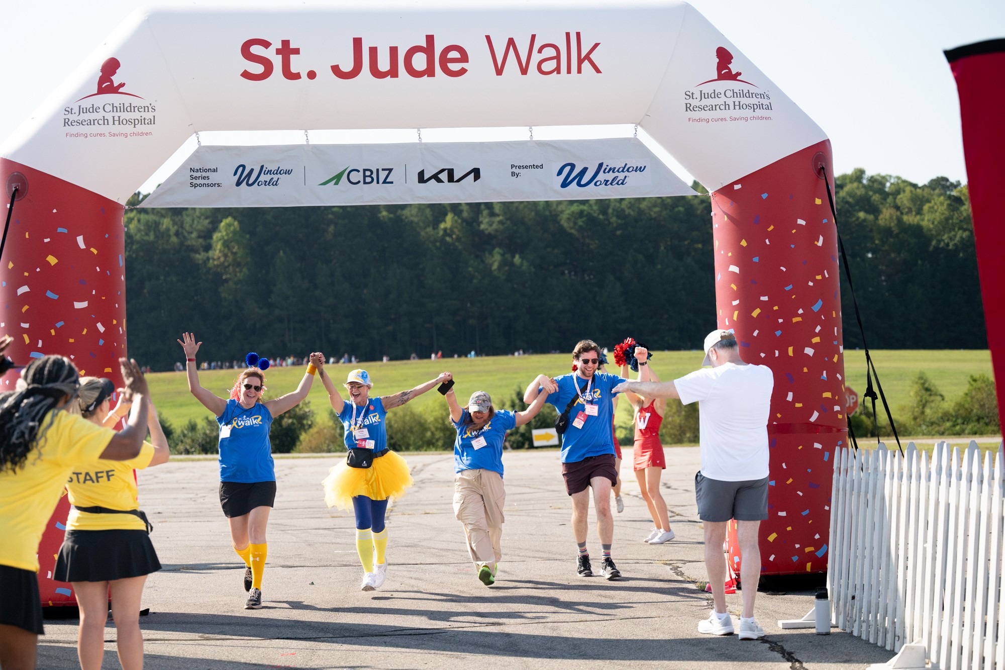 Finish line at St. Jude Walk/Run