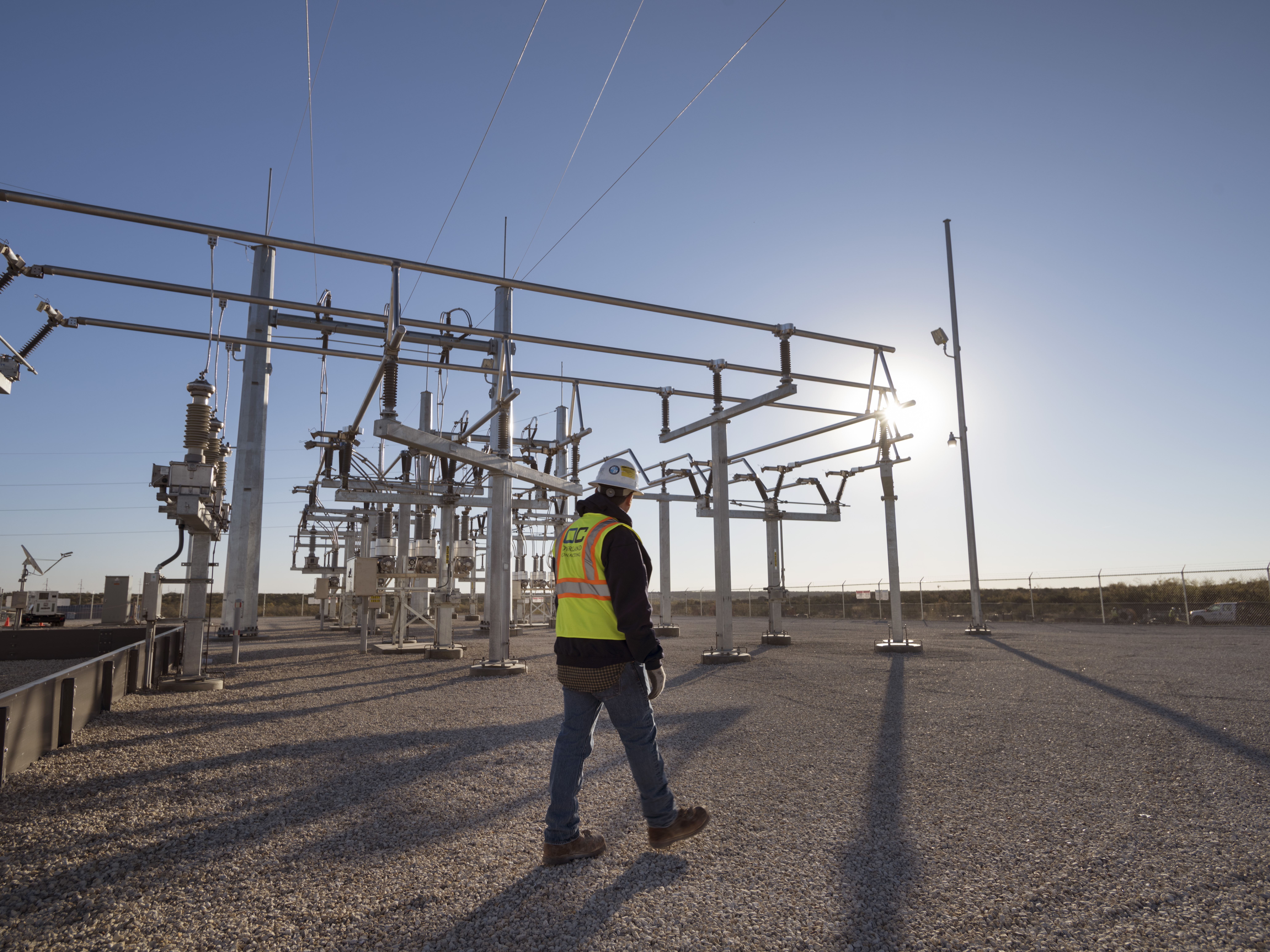 Worker on project site