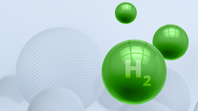 A picture of hydrogen molecules