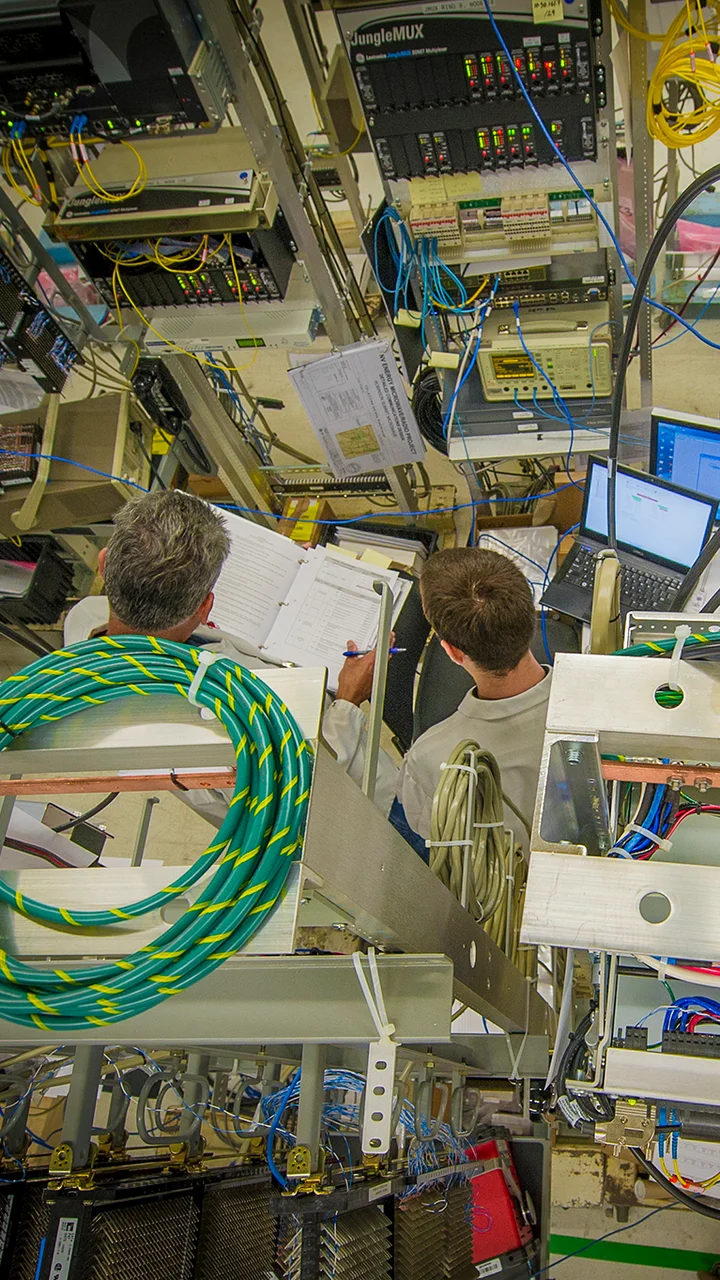 ON-Line Microwave Network Staged and Installed Within Controlled Testing Facility to Ensure Quality