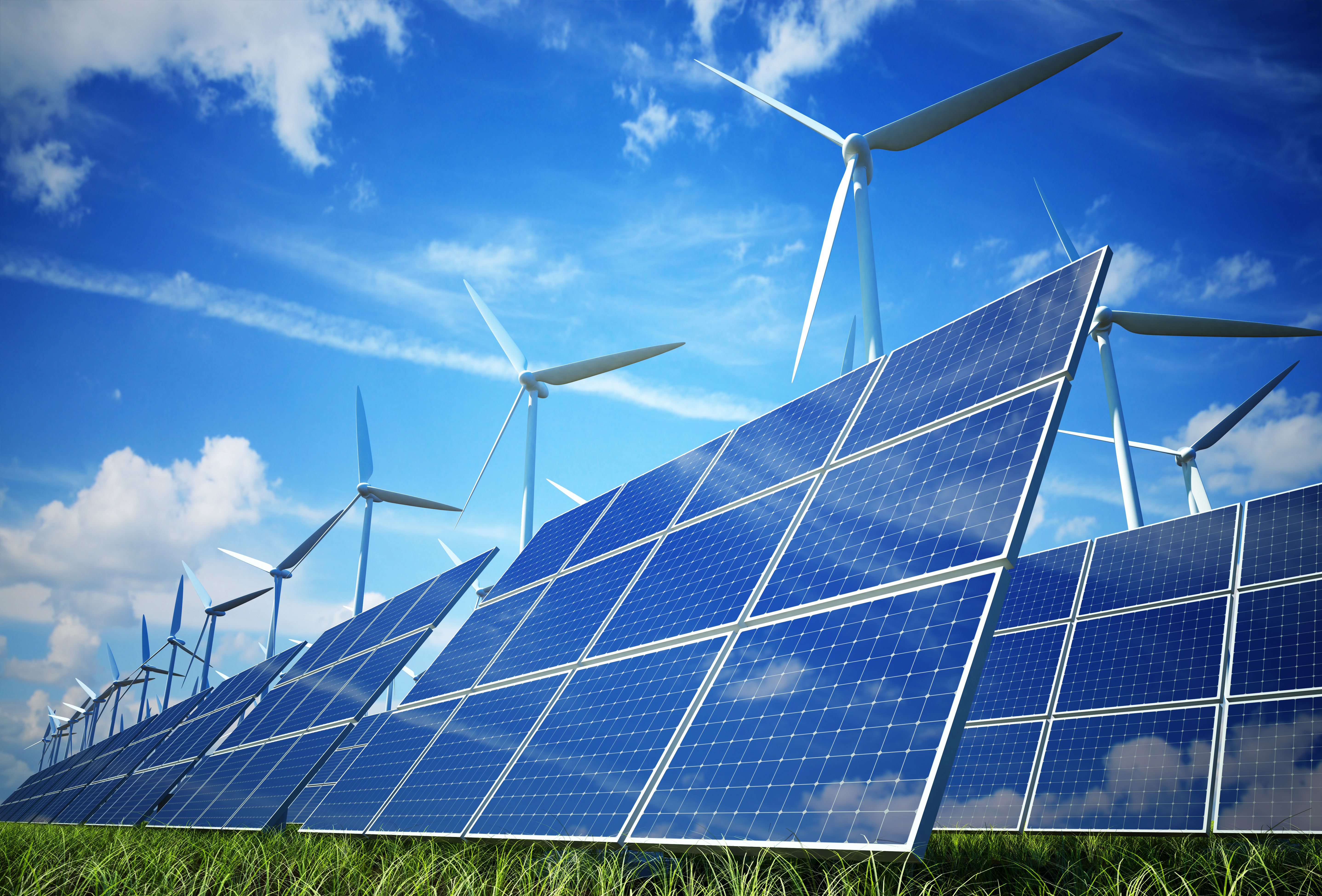 Wind turbines - Solar Panels