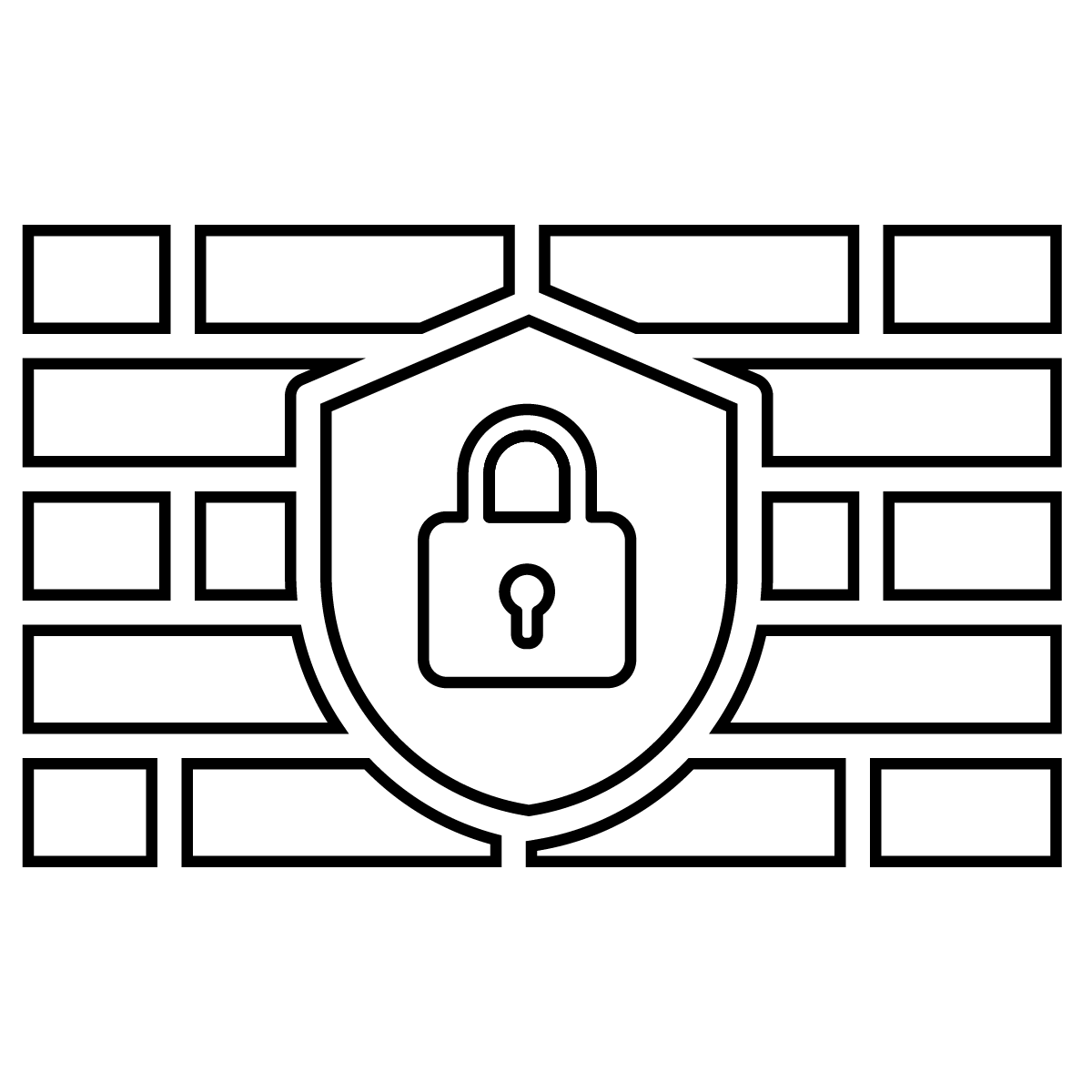 Cybersecurity built Icon