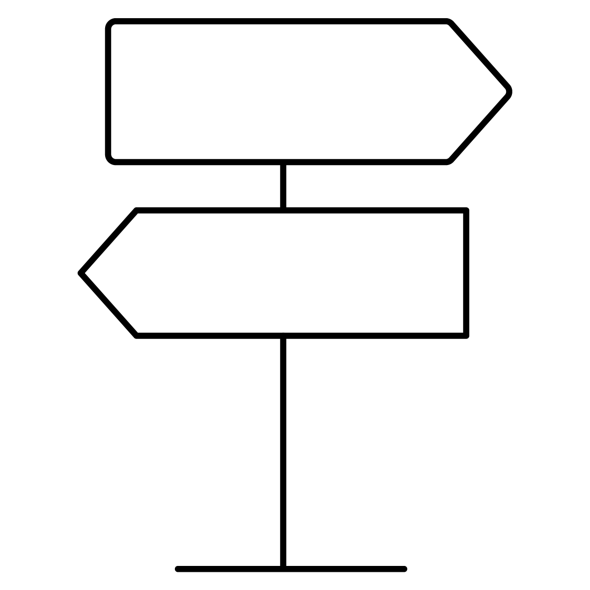 An icon of navigation arrows