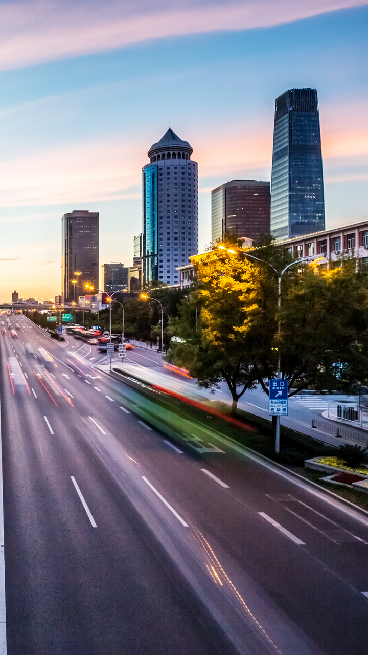 City with traffic