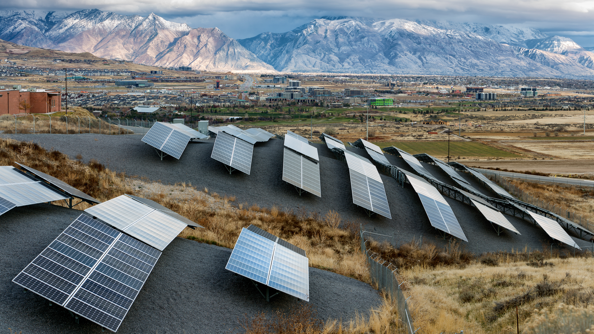 Three shot Panoramic of South Salt Lake City, Utah