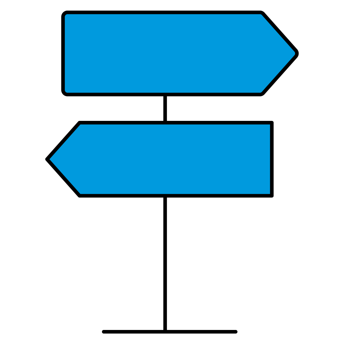 An icon of navigation arrows