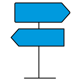 An icon of navigation arrows