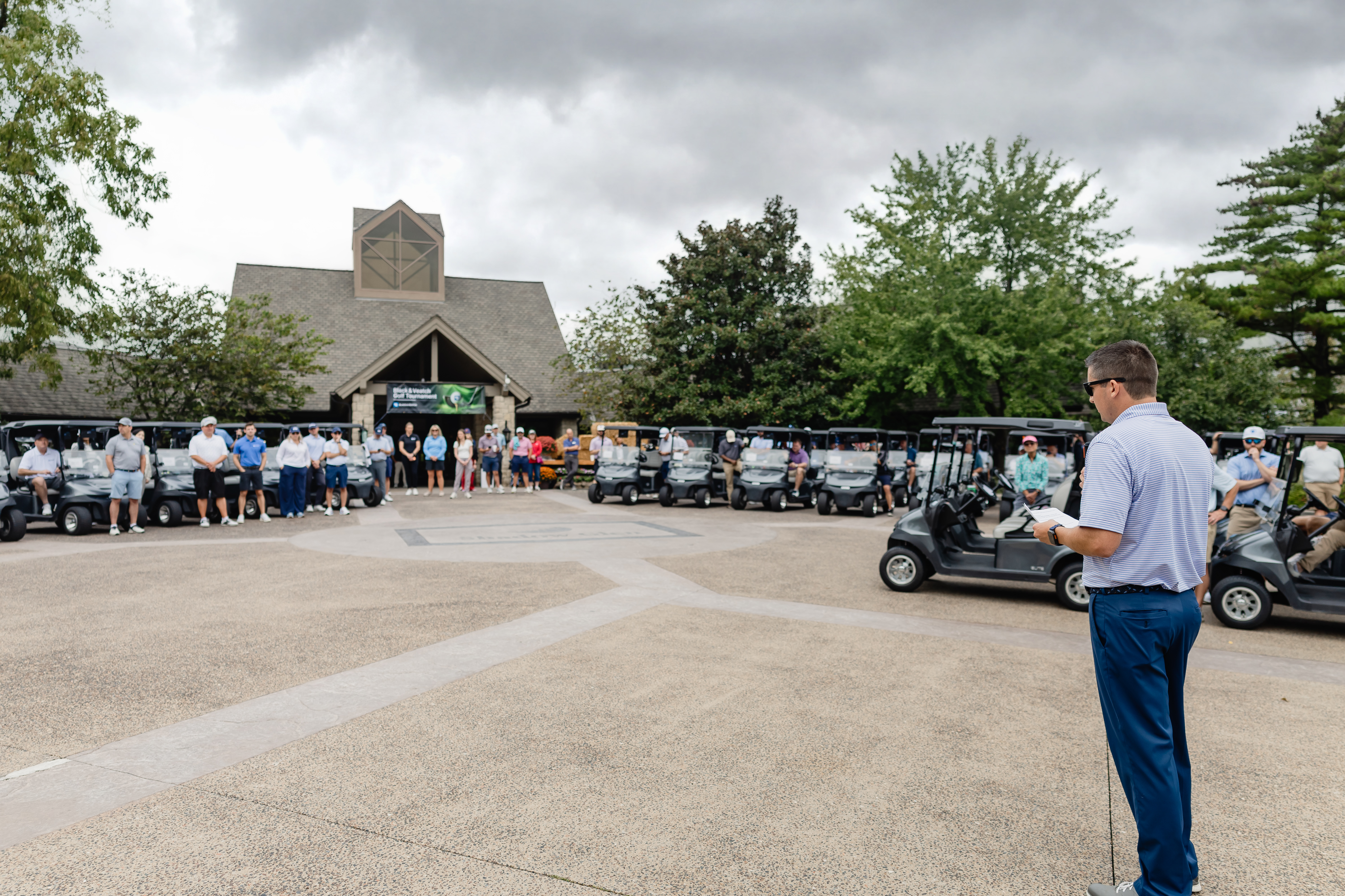 Michael williams at golf tournament