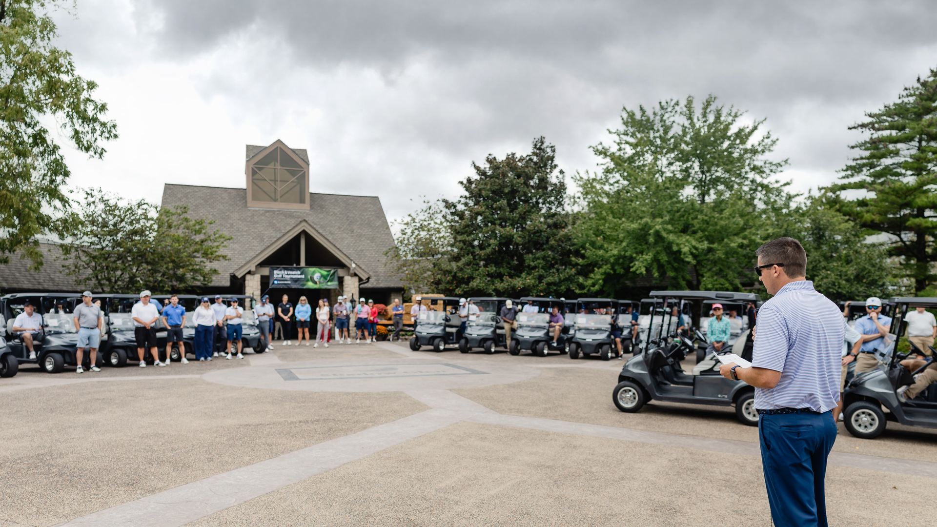 Michael williams at golf tournament