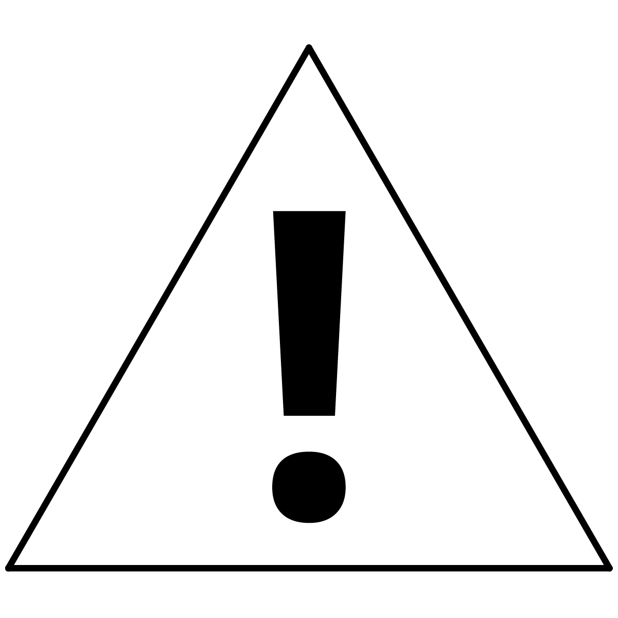 Icon of a caution symbol