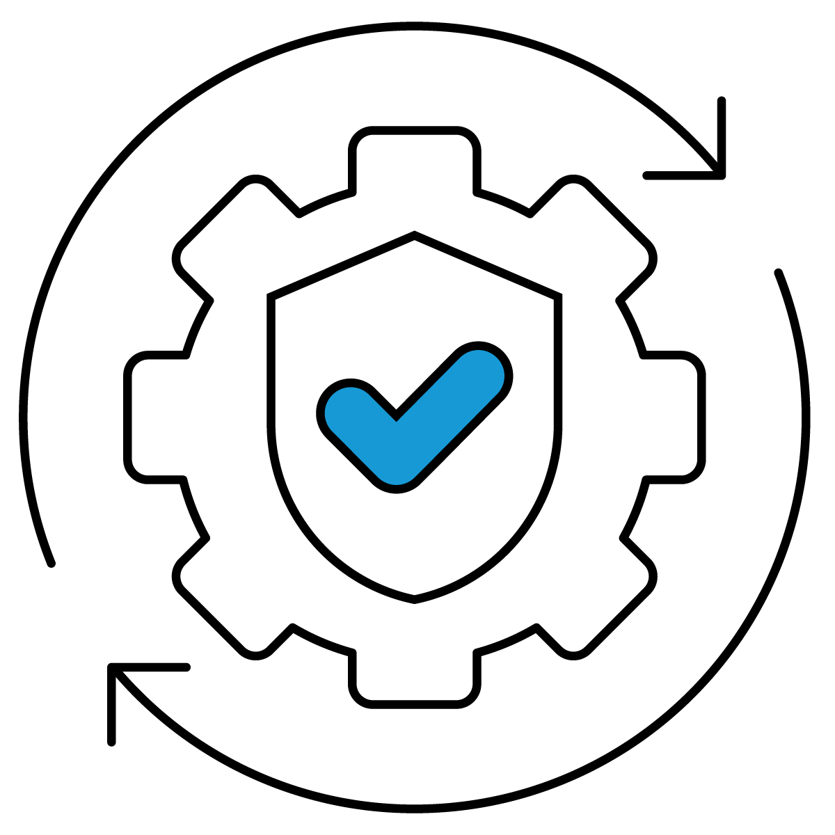 Cyber Operation Safety Icon