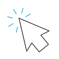 An icon of a computer pointer