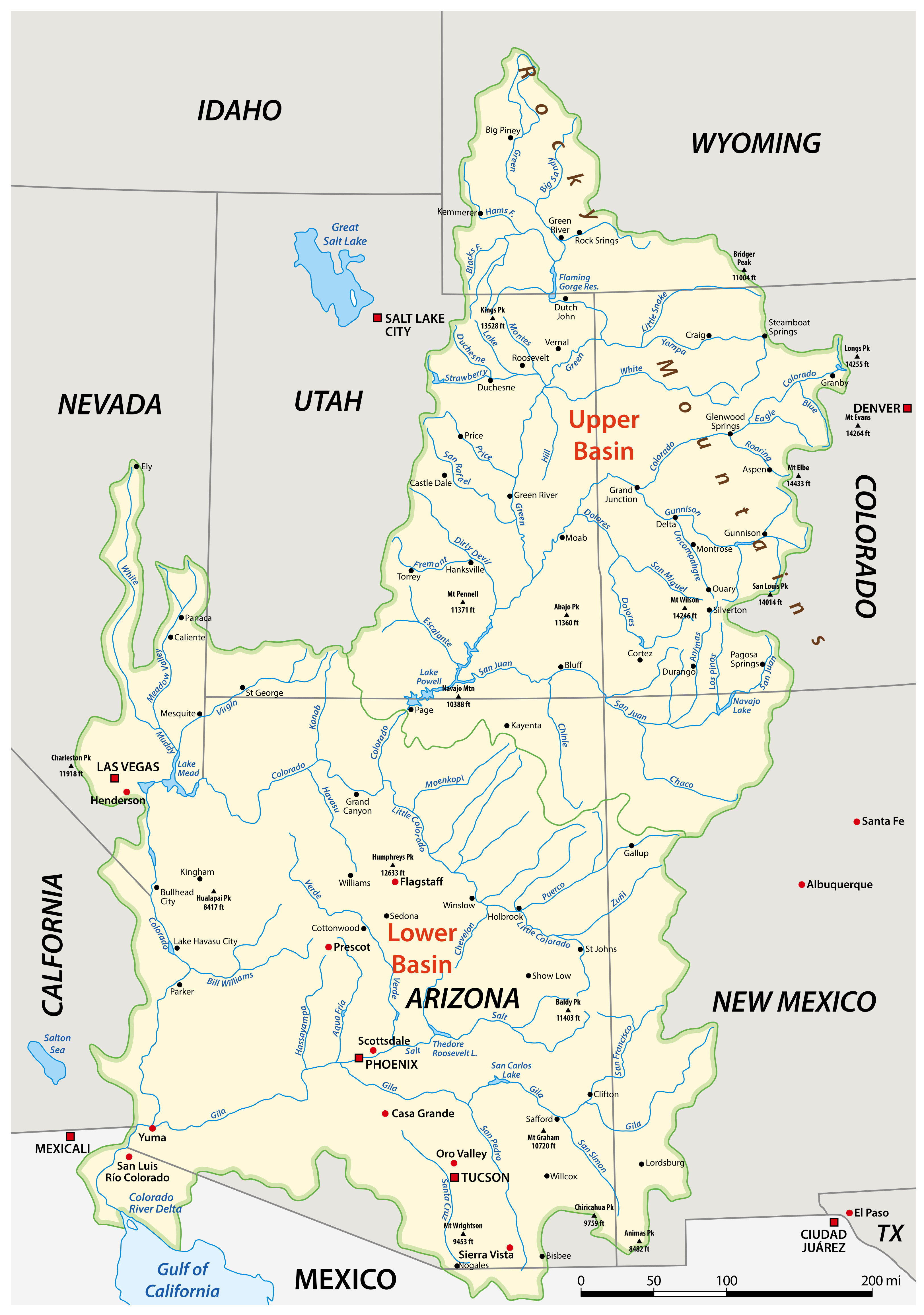 Colorado River Map