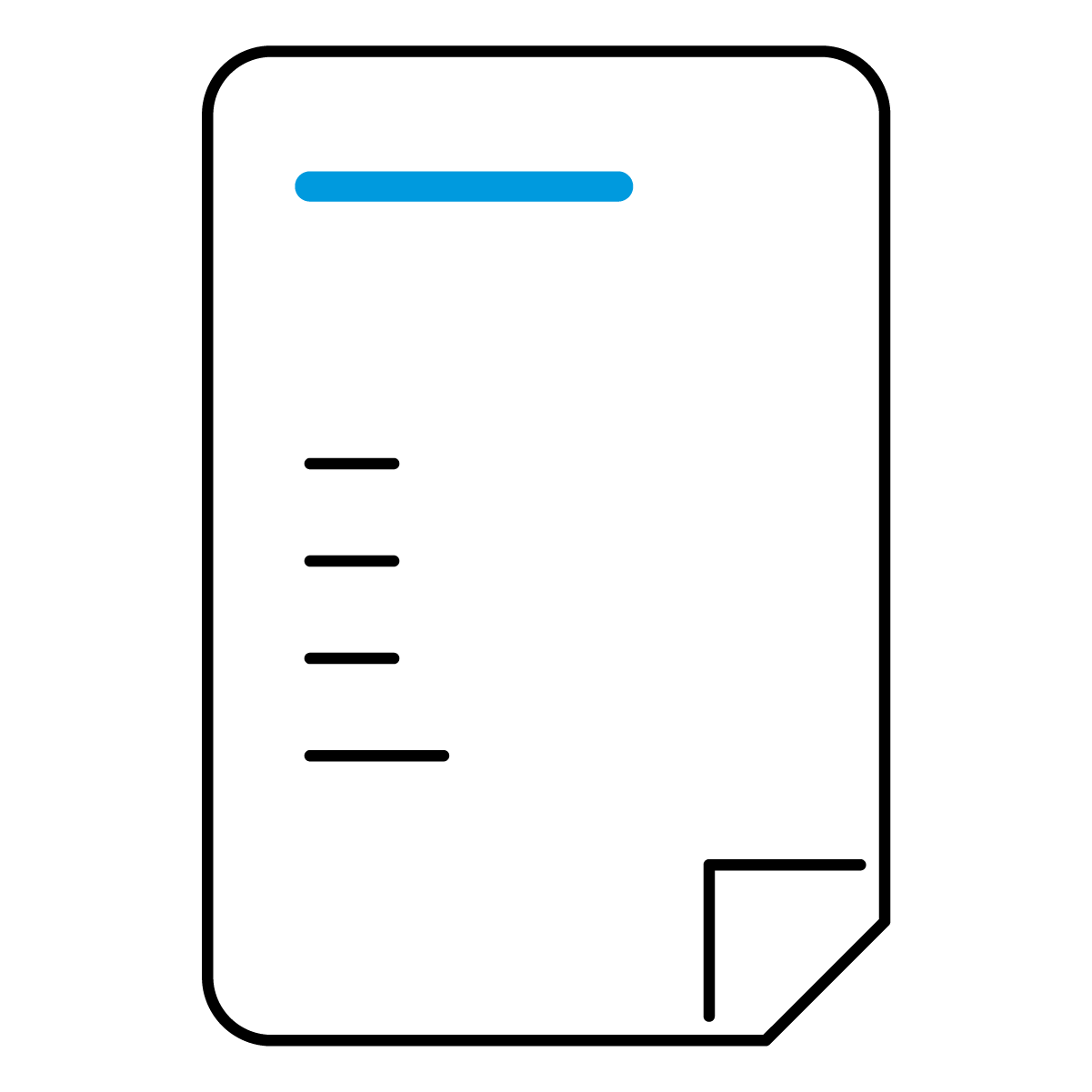 Icon of an office memo