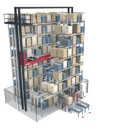 Kardex MTower Bild: Kardex MTower: High-bay warehouse with minimal footprint