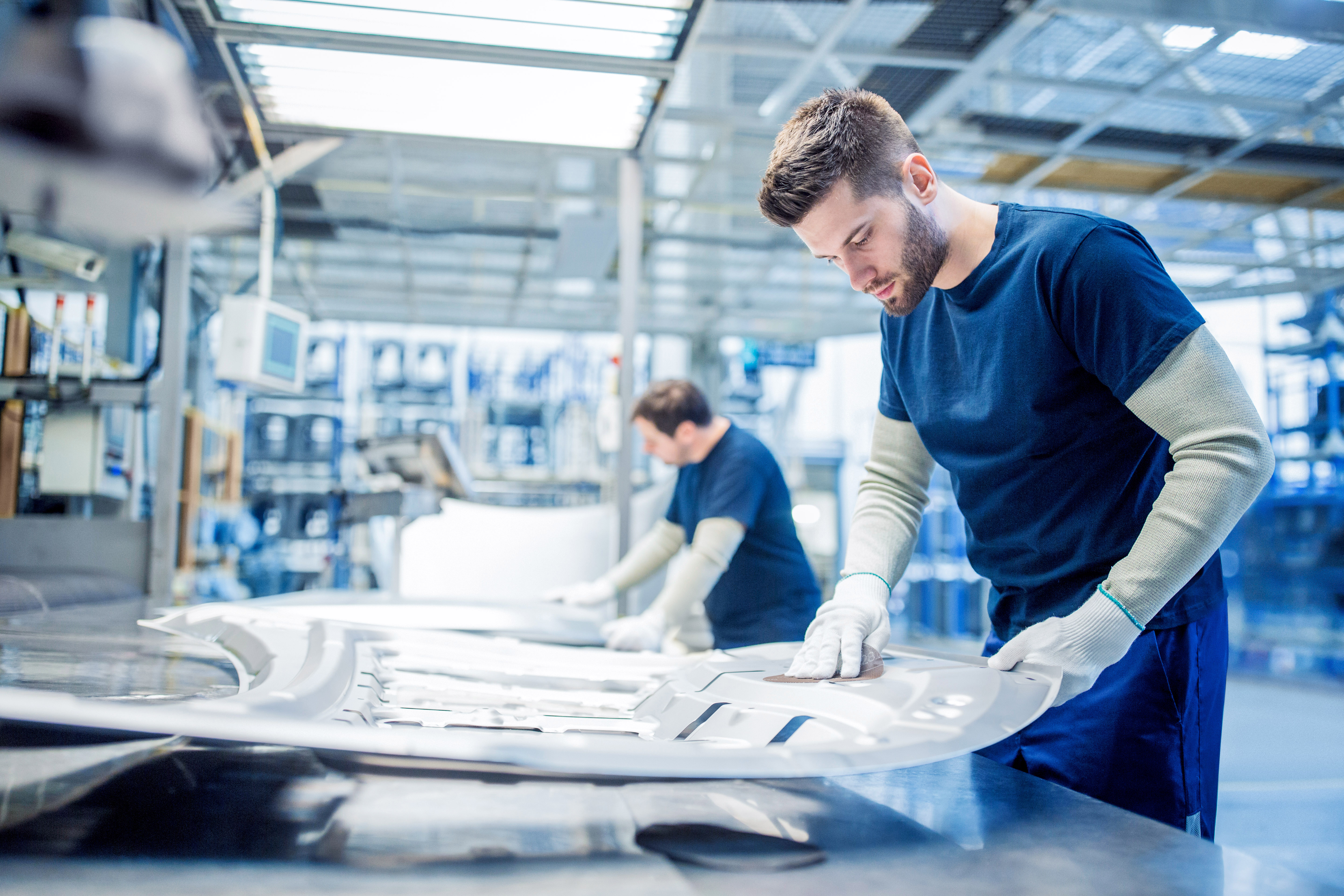 Man working in the production area