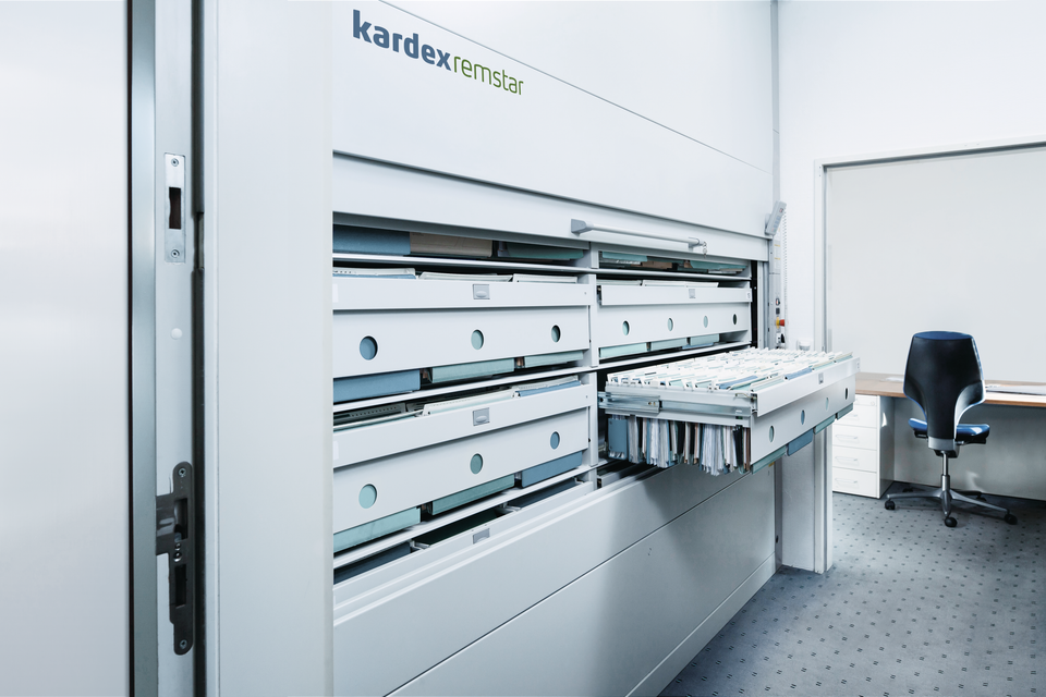 Megamat Office carousel for file and record storage