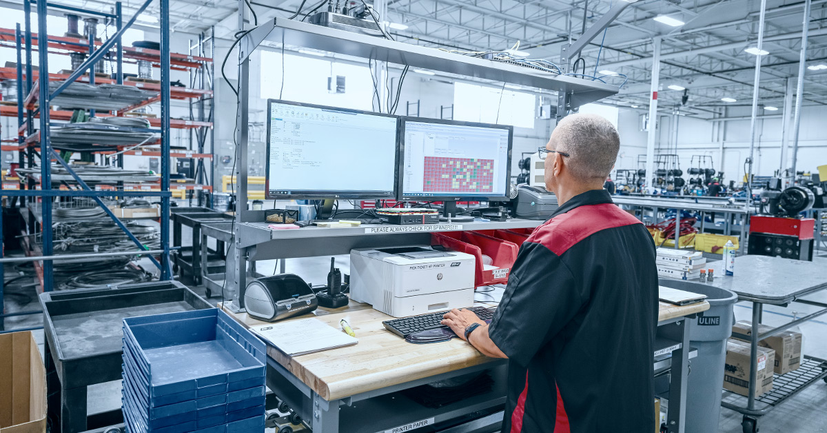 inventory management software in use